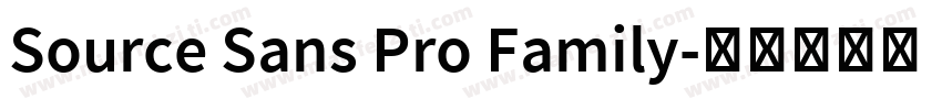 Source Sans Pro Family字体转换